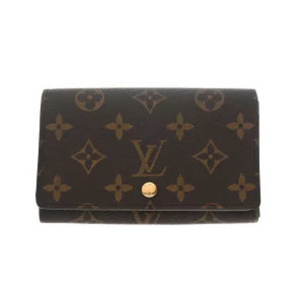 Louis Vuitton Monogram Portemonnaie Bietrezor Brown Canvas Bi fold Wallet